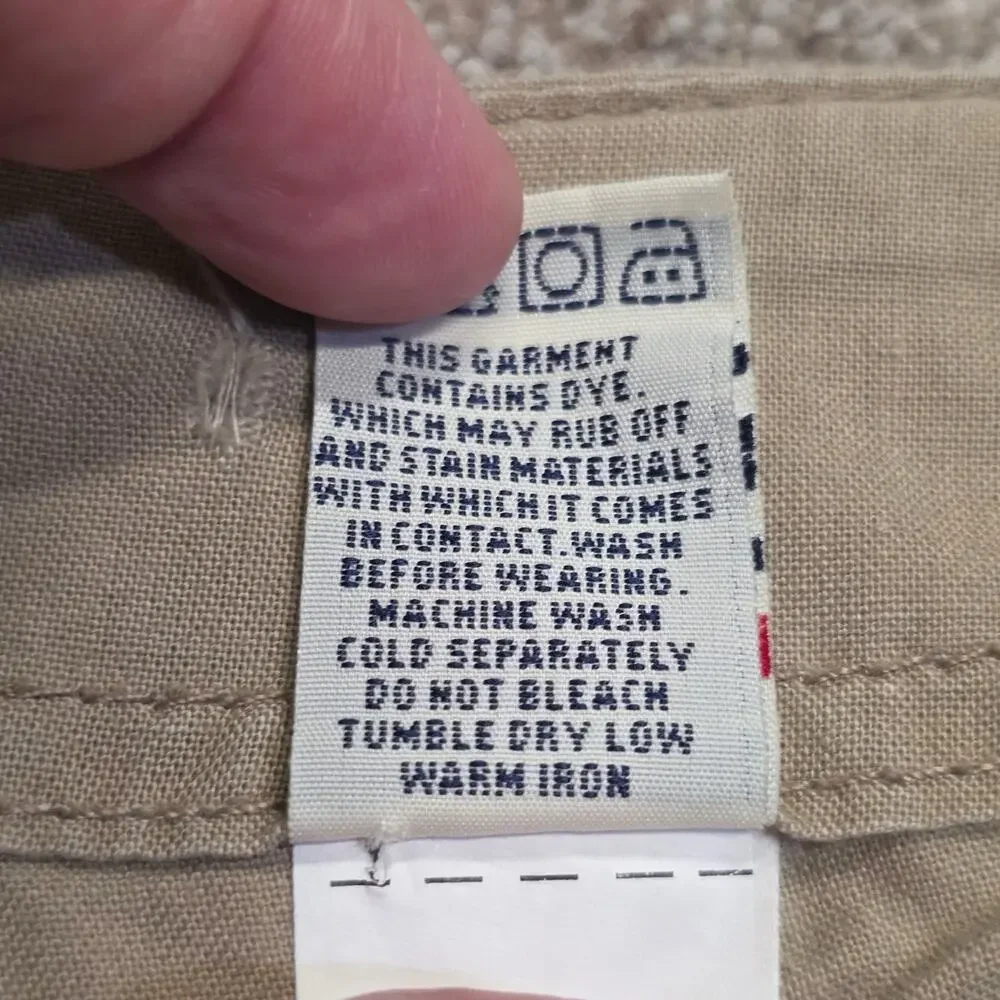 Y2K Parachute Indie Sleaze UnionBay Cargo Capri Pants Sz 7 Khaki Cotton Utility